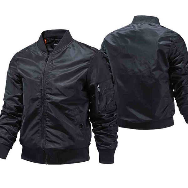 

bomber et mens streetwear men bomber and coat solid color 5xl motorcycle cloth thick ets diy, Black