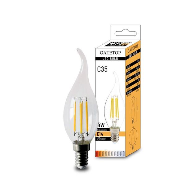 

other lighting bulbs & tubes 6pcs/lot c35t retro edison filament bulb 4w e14 mix and match bombillas 220v-240v vintage lamp 4000k home deco