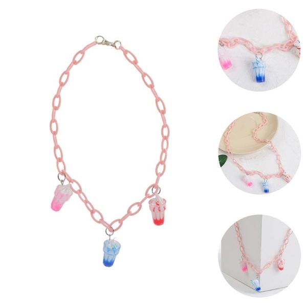 

pendant necklaces adorable cream necklace acrylic sweater for, Silver