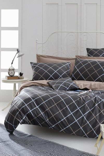 

100% natural cotton single duvet cover ride set brown ep-019494 bedding sets