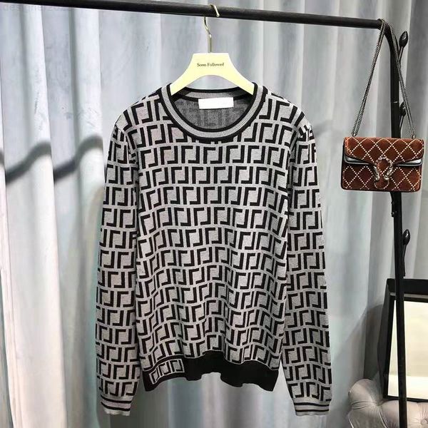

sweater sweaters luxury for women ladies cardigan round neck long sleeve o-neck pullover designer jumpers casual autumn and winter clothes, White;black