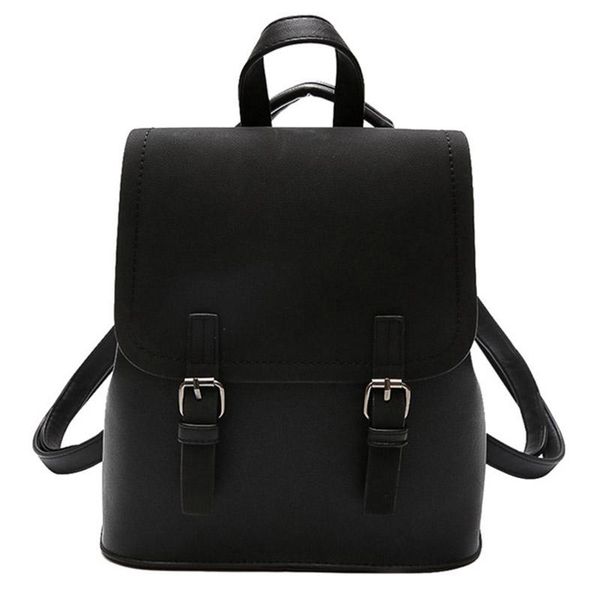 

backpack women's patchwork sleek minimalist black