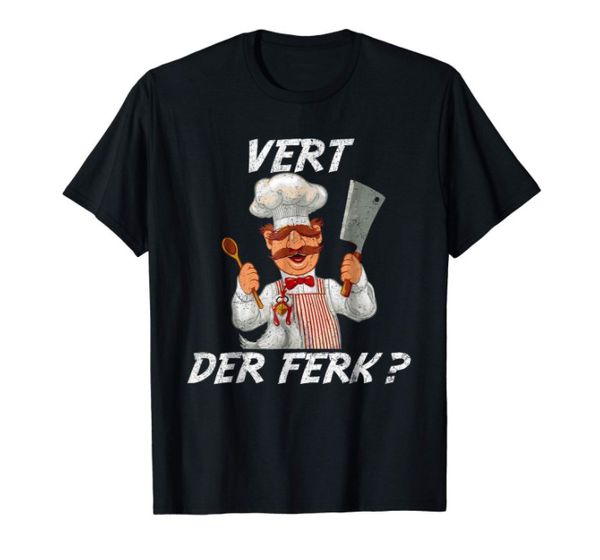 

r1 vert der ferk funny chef knife black t-shirt s-3xl, White;black