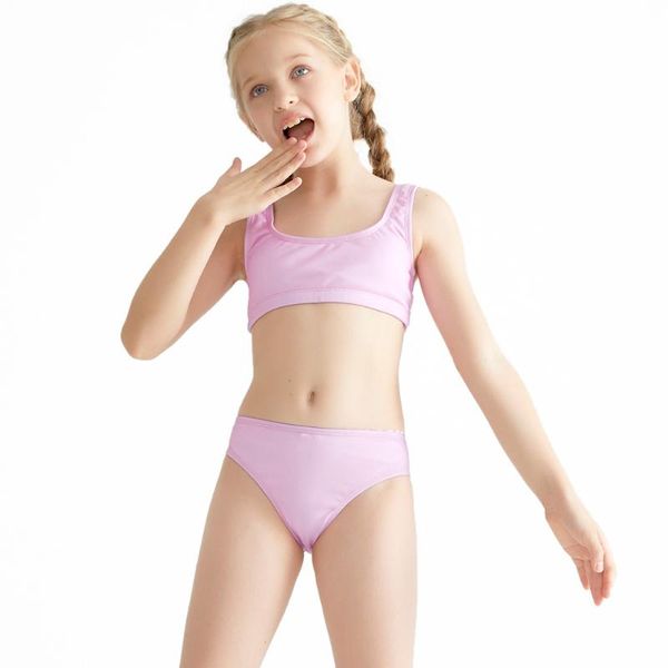 

one-piece suits girls swimming 2 pcs set suit for kids magical change color beachwear summer children swimwear beach wear drop