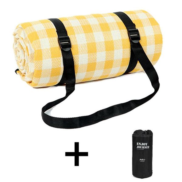 

outdoor pads picnic blanket 200x200cm large camping mat waterproof thermal insulation portable foldable beach for park