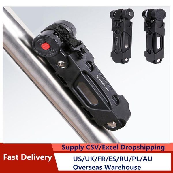 

bike locks anti-cut safety mtb folding lock professional anti-theft alloy steel foldable bicycle keys password dro