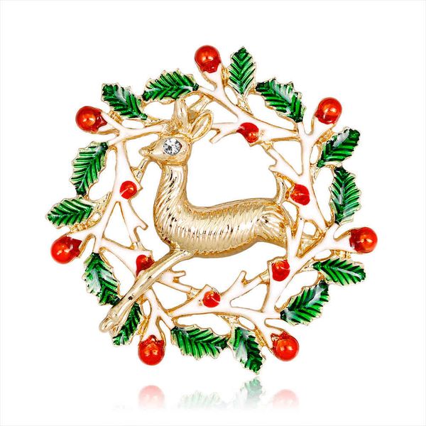 

factory new fashion cartoon personalized elk brooch christmas