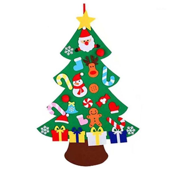 

christmas decorations children diy tree handmade felt cloth stereo smooth cutting