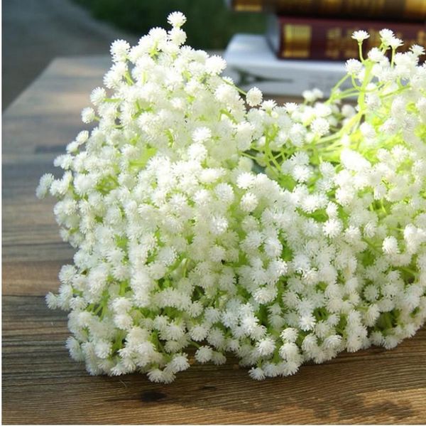 

gypsophila silk baby breath artificial fake flowers plant home wedding party decoration decorative & wreaths