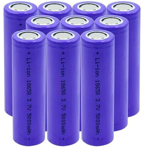 18650 5000mAh 3.7V lityum pil parlak el feneri / elektrikli ısıtma / lazer kalem hücresi