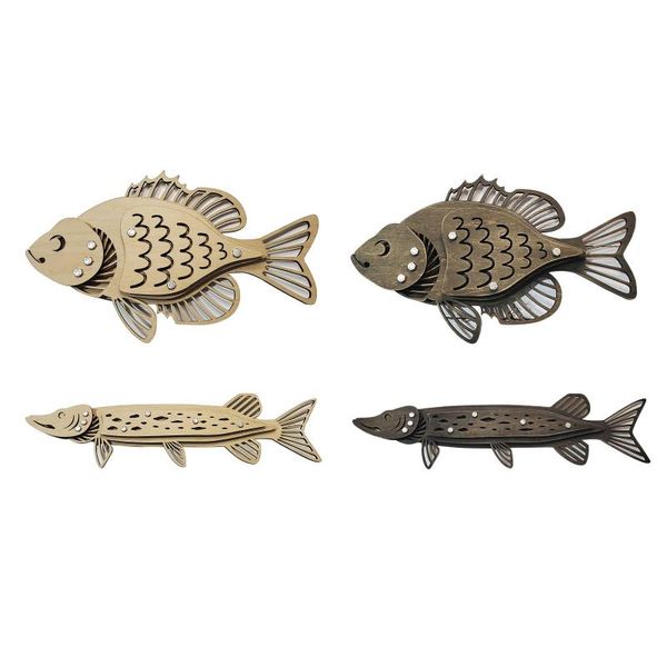 

decorative objects & figurines vintage hand carved wooden fish wall art decor ornament home office