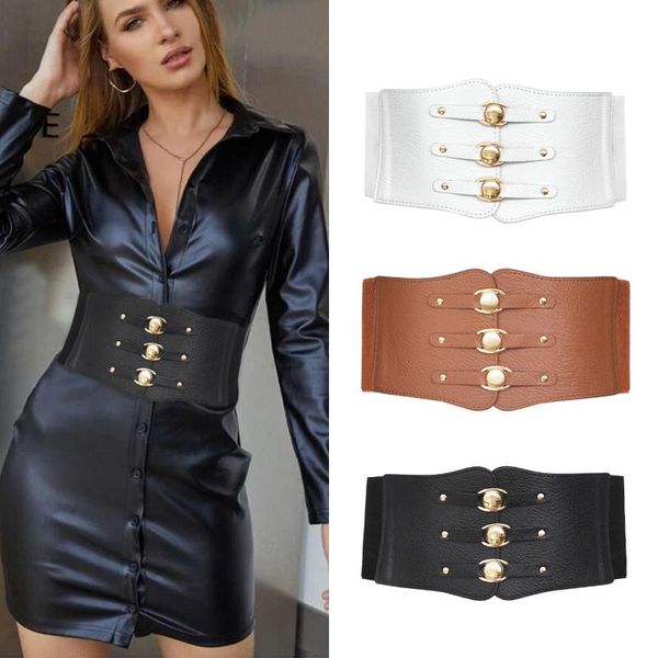 

belts wide corset belt elastic plus size cummerbunds big for women waist dress stretch ceinture femme easy cintos, Black;brown
