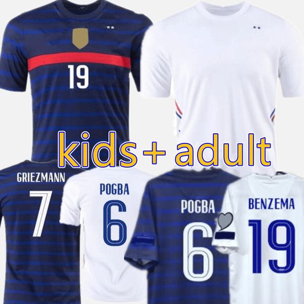 

maillots de football benzema 2021 soccer jersey mbappe griezmann pogba 20 21 22 men + kids kimpembe fekir maillot 100th pavard kit shirt hom, Black;yellow