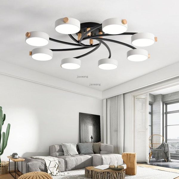 

ceiling lights modern led home decor macaron nordic living room creative light fixtures lamp bedroom round