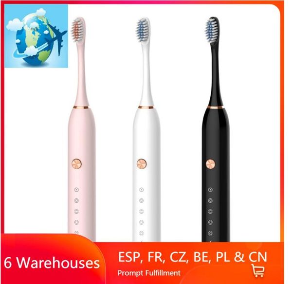 

smart electric toothbrush household soft bristle usb rechargeable waterproof couples