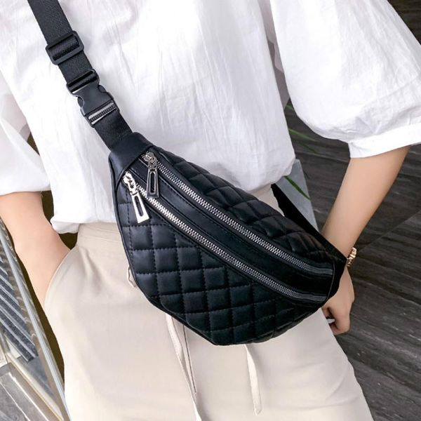 

women's fashion pu bag phone fanny pack waist bags cross-body chest sport belt