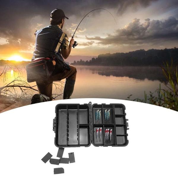 

fishing box 18 grid compartments mini storage bait spoon hook tackle case holder accessories