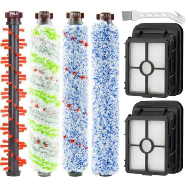 

7pcs/set brush roller filters replacement kit for bissell crosswave 1866/1868/1926/1785 robot vacuum cleaner accessories shower curtains