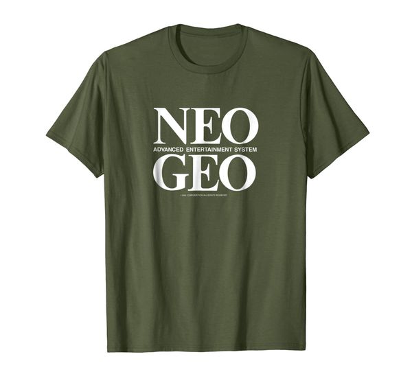 

neogeo logo t-shirt, White;black