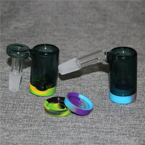 14 мм ашмильники Chookah 90 Deader quater Glass Glass Bong Ashcatcher Водопроводные трубы маленькие мини-бонги DAB нефтяные высечки Ashcatchers