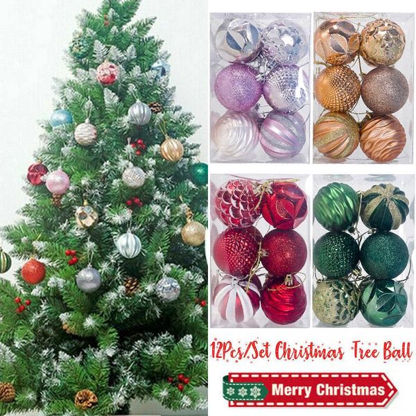 

party decoration hanging ball 12pcs christmas tree xmas ornament baubles decor