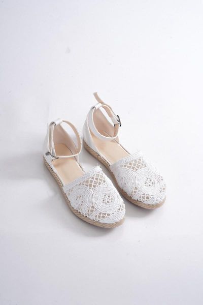 

sandals lady lace detailed sandelet, Black