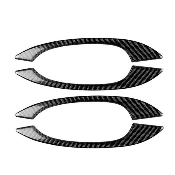 

car organizer for- macan carbon fiber stickers outer door handle 4pcs