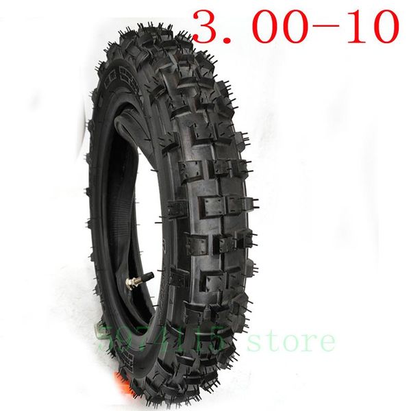 

3.00-10 inch off-road inner and outer tyres are used for 10 wheels of motorcycle bicycle & tires