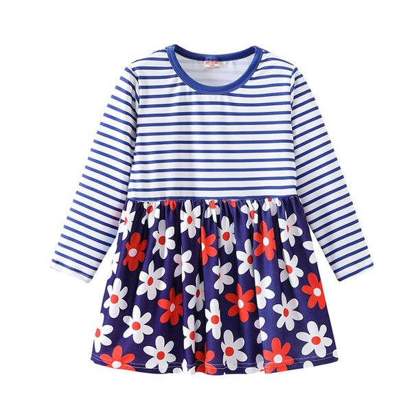 

girl's dresses zwy1368 autumn winter clothes for girls spring princess floral elegant party sweet vestidos children costumes, Red;yellow