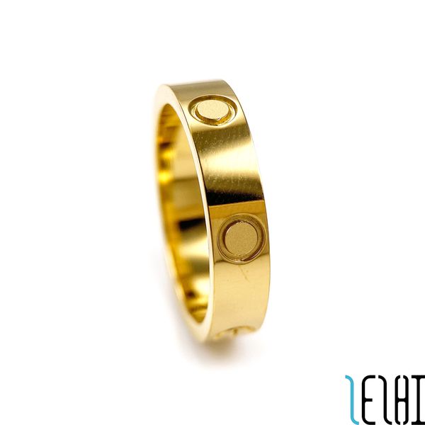 

classic couple wedding promise eternity love rings woman man stainless steel plating 18k gold ring for women men wed engagement jewelry 3 co, Silver