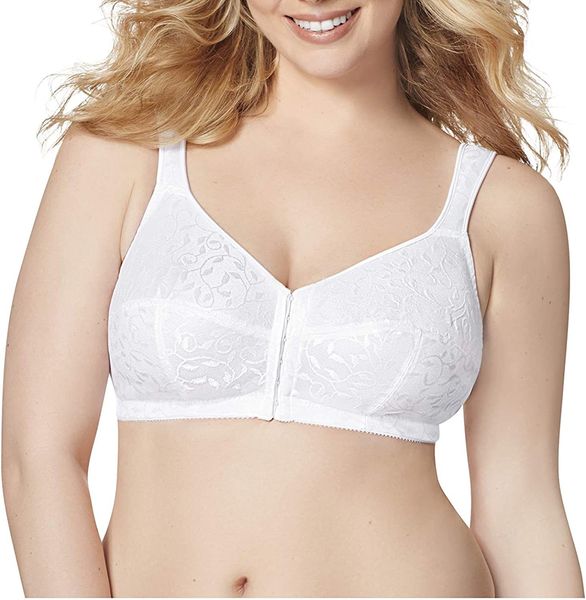 

just my size women's easy on front close wirebra mj1107, Red;black