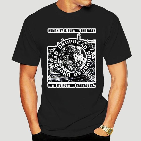 

men's t-shirts dropdead v5 t shirt white hardcore punk grindcore all sizes s 5xl 3979x, White;black