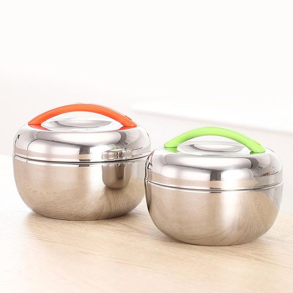 

layers stainless steel lunch box boxes thermal insulated container useful dinnerware sets
