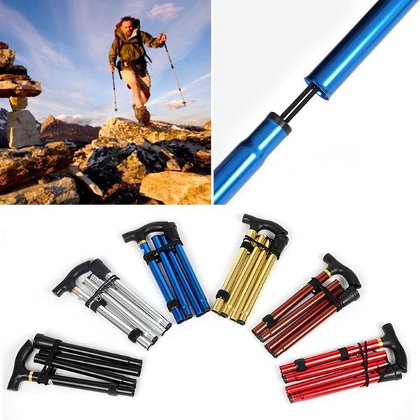 

trekking poles walking stick cane trip camp off road aluminum alloy 6 color pole mountaineering holiday necessities outdoor sports