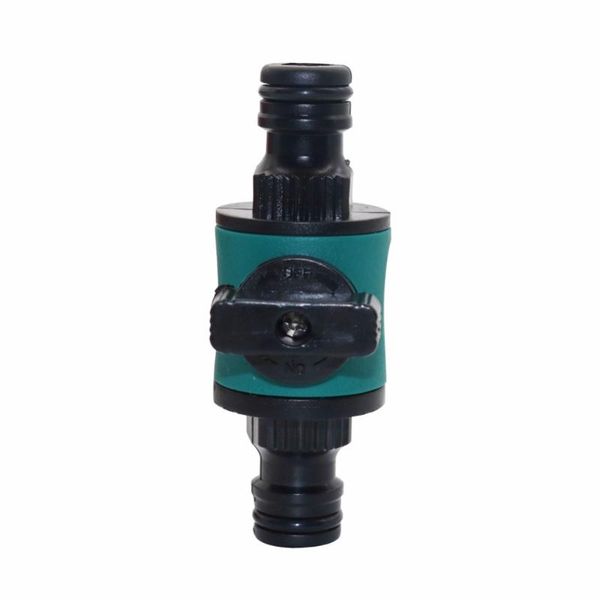 

watering equipments 10 pcs prolong hose connector joint with valve for irrigation system garden can connect 3/4 inch quick connection