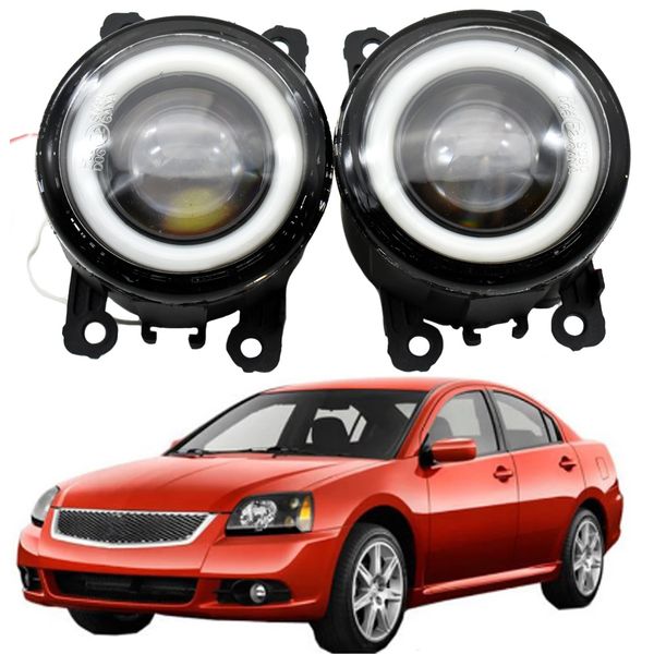 

2pcs car styling angel eyes front bumper led fog lights for mitsubishi galant dj_ ed_ ef_ saloon 2003-2007