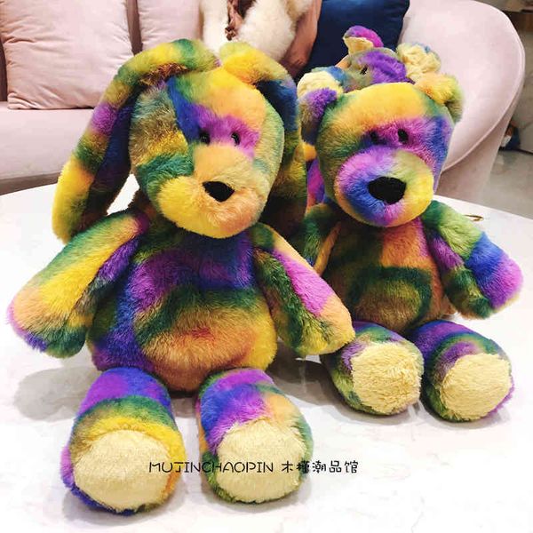 

five color bear plush toy soft rabbit pig backpack doll girlfriend creative gift