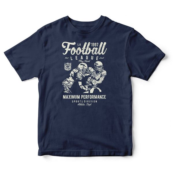 

american football league men's cotton t shirt nwt sports, White;black