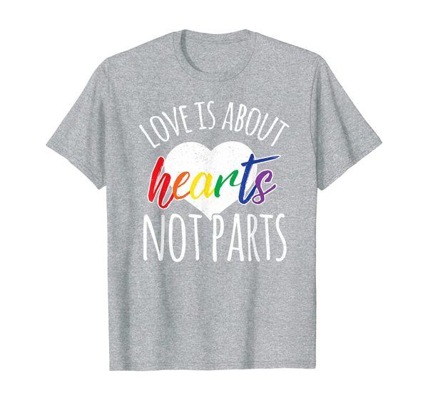 

Love Is About Hearts Not Parts Rainbow LGBT CSD Merchandise, Mainly pictures