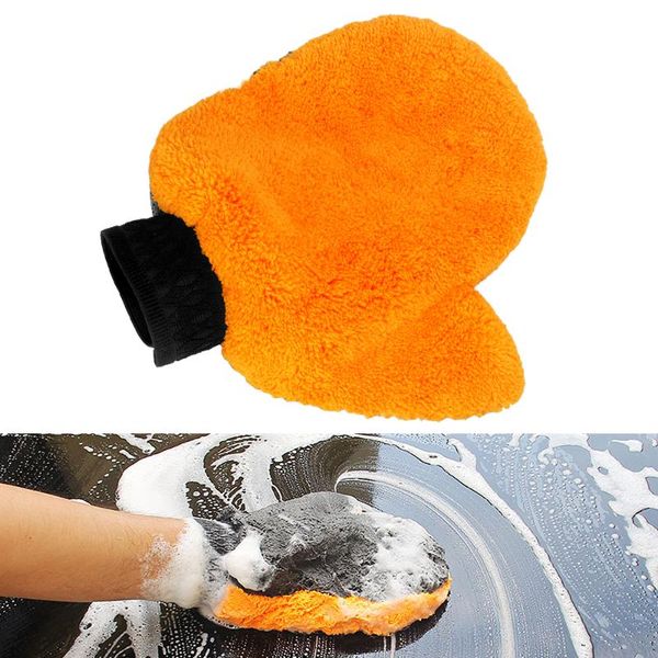 

car sponge gloves foam washing duster cloth towels washer cleaning tool strong water absorption plush 4x4 auto motorcycle accessories