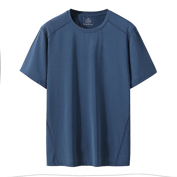 Sport Uomo GYM Quick Dry T-shirt Fashion For Mesh 2021 Estate maniche corte NERO BIANCO Tshirt TOP Tees Oversize 7XL 8XL Y0408