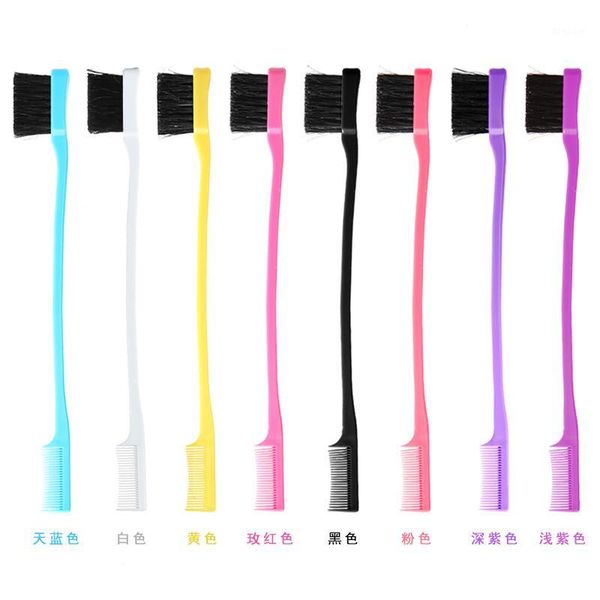 

two-headed makeup brush hair dye eyebrows eyelash wax broken beautifying tool1