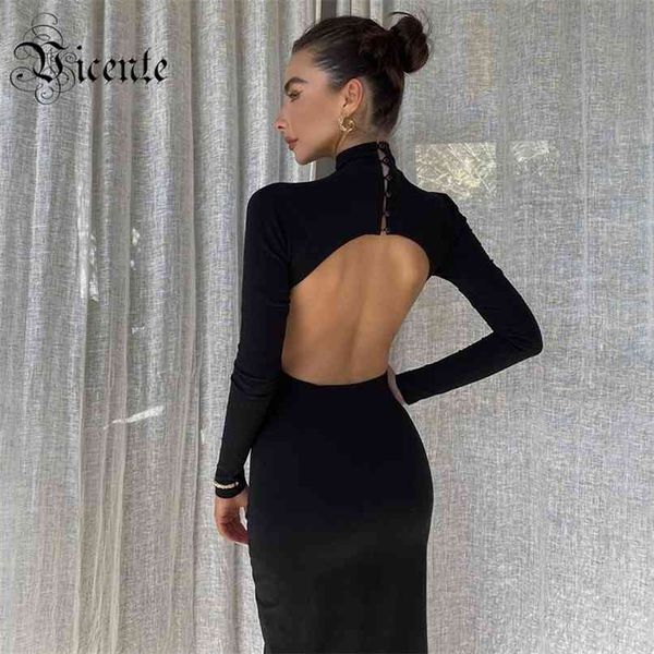 

trendy hollow out design backless button embellished celebrity party club bandage midi dress 210520, Black;gray