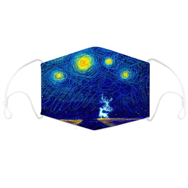 

printing xiaolu xingkong dust protection 3d washable cotton mask