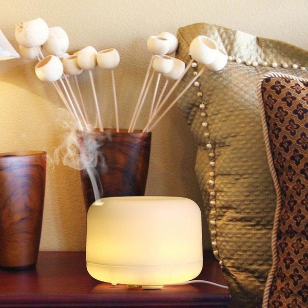 

humidifiers 500ml household aroma diffuser humidifier ultrasonic nano mist sprayer bedroom essential oil colorful warm light night