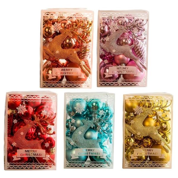 

party decoration christmas balls 5 styles color tree ornaments xmas decorations hanging pendants year 2021 gifts noel