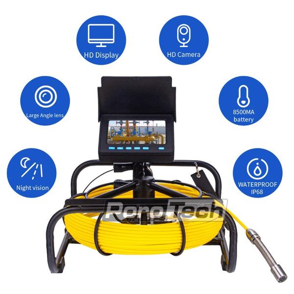 

cameras est 4.3inch endoscope pipeline camera detection cable waterproof inspection system drain sewer cam wp9604