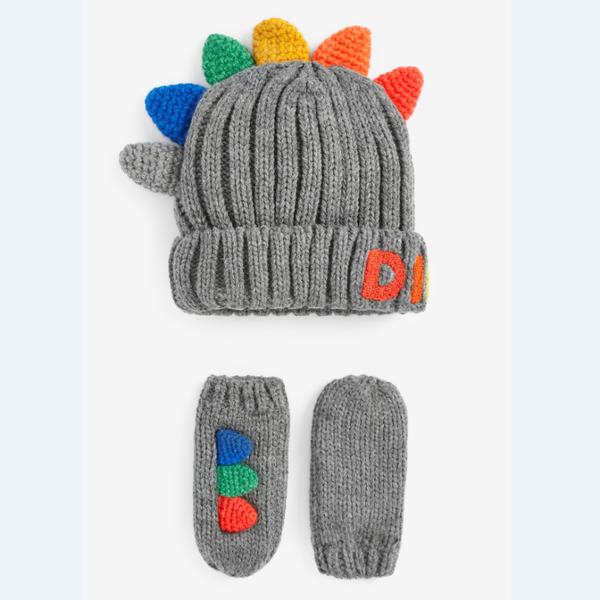 

caps & hats 2021 winter cartoon knitted and gloves 2 pieces sets for baby boys girls kids children, Yellow