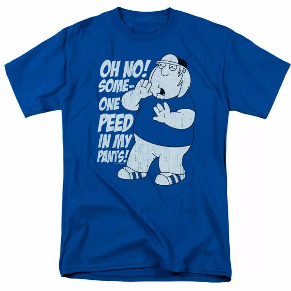 

family guy in my pants t shirt mens licensed cartoon merch chris griffin royal, White;black