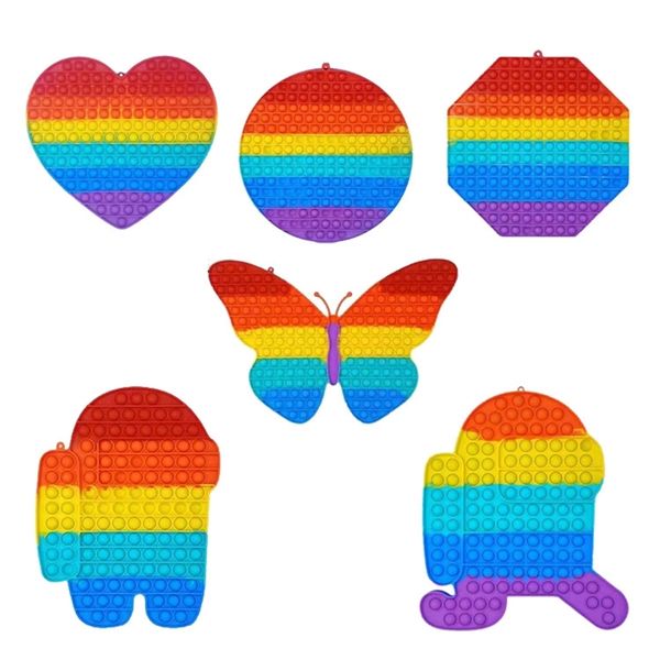 

new 30cm large size rodent killing pioneer fan color decompression parent-child puzzle desktoy